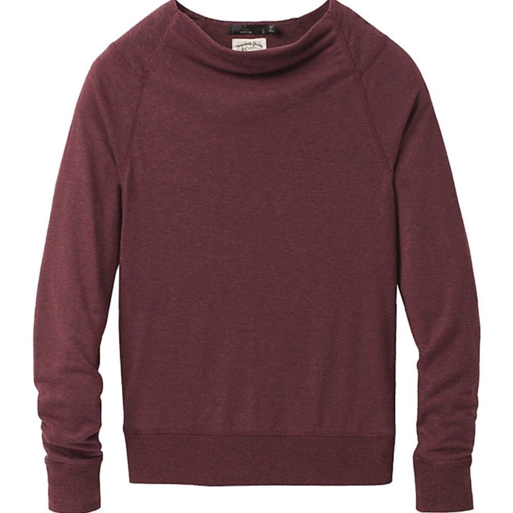 Prana Analia Cozy Up Top Raisin Heather